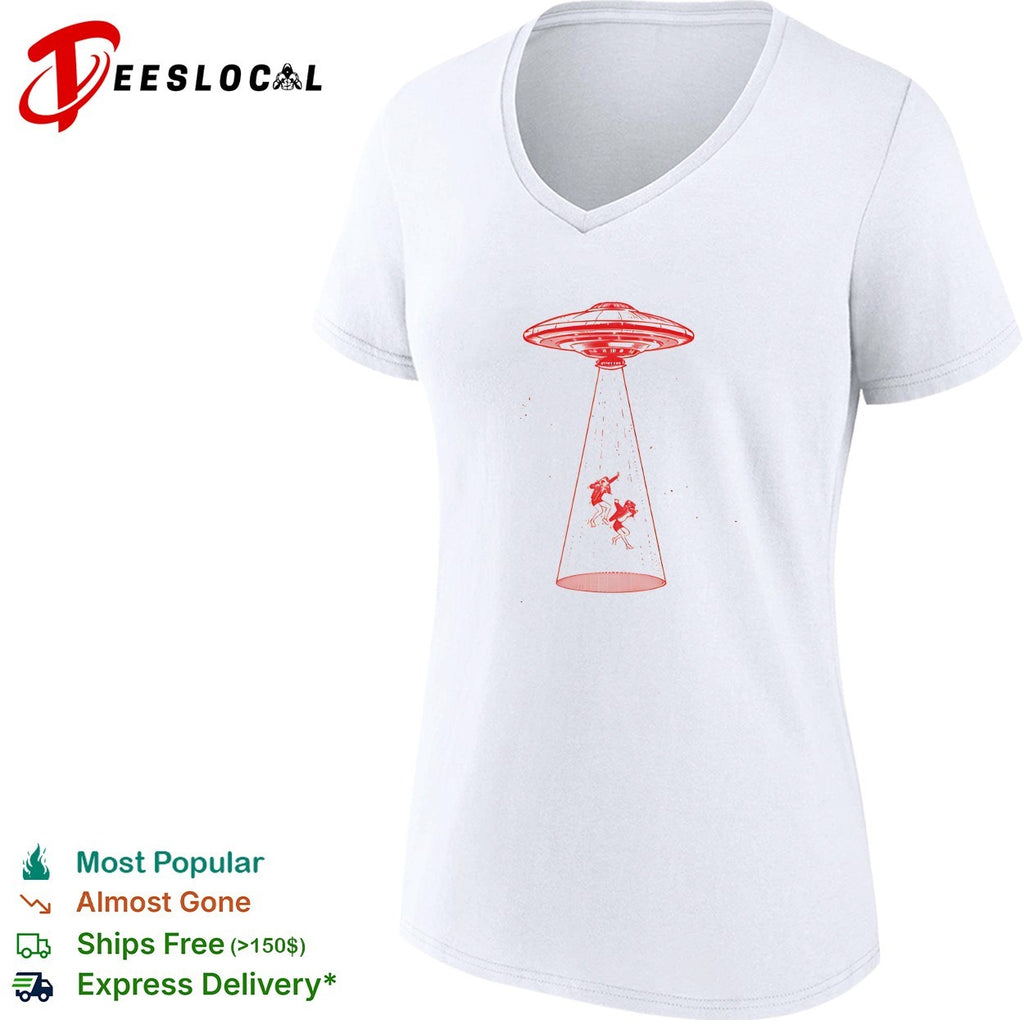 UFO abduction alien beam shirt