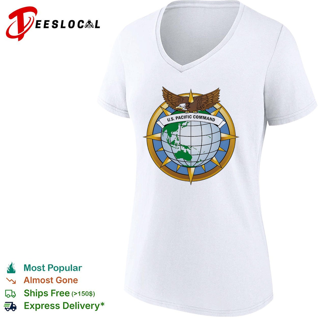 US Pacific Command Eagle Globe Emblem Military Force shirt