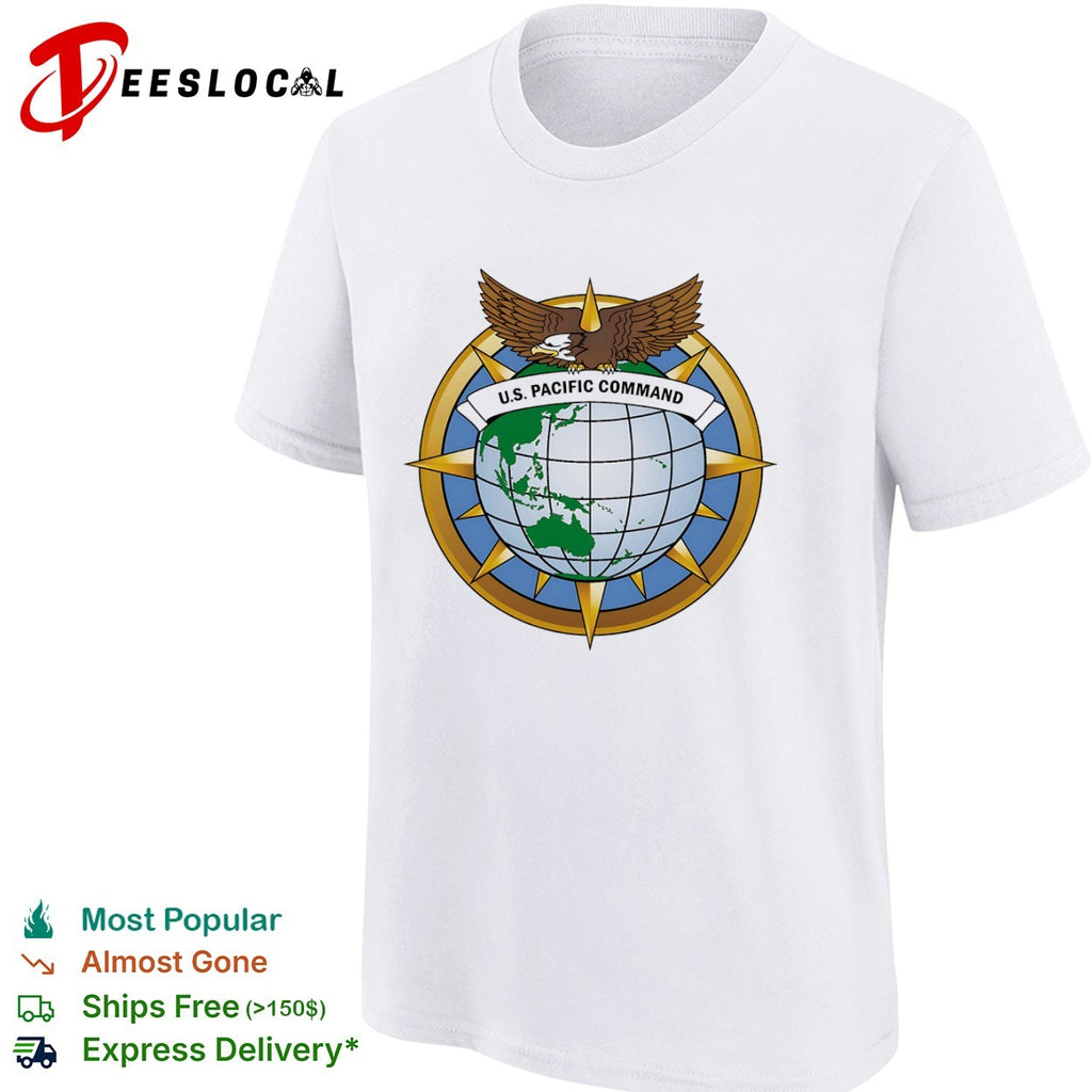 US Pacific Command Eagle Globe Emblem Military Force shirt