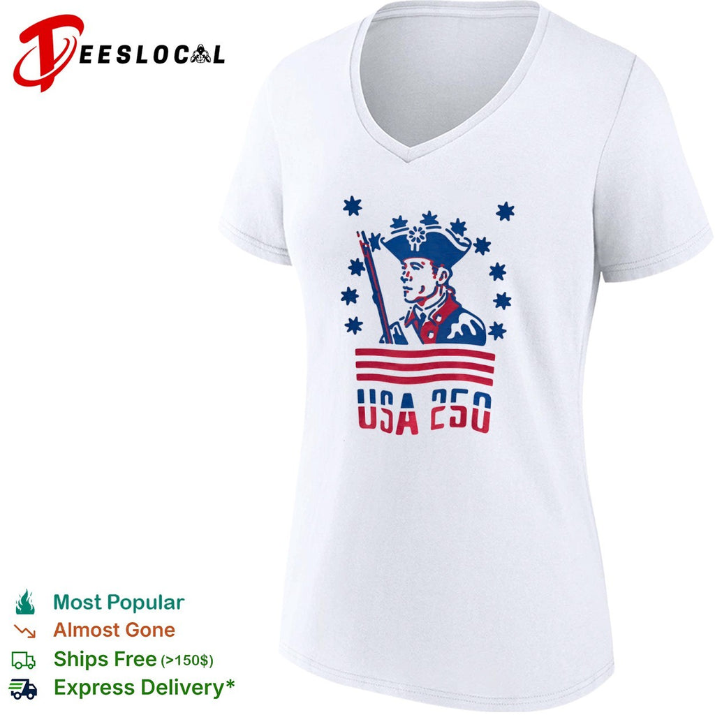 USA 250 Revolutionary War Soldier Patriot American Independence Celebration shirt