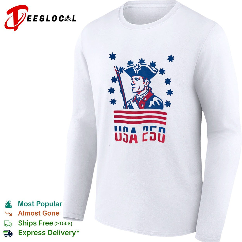 USA 250 Revolutionary War Soldier Patriot American Independence Celebration shirt