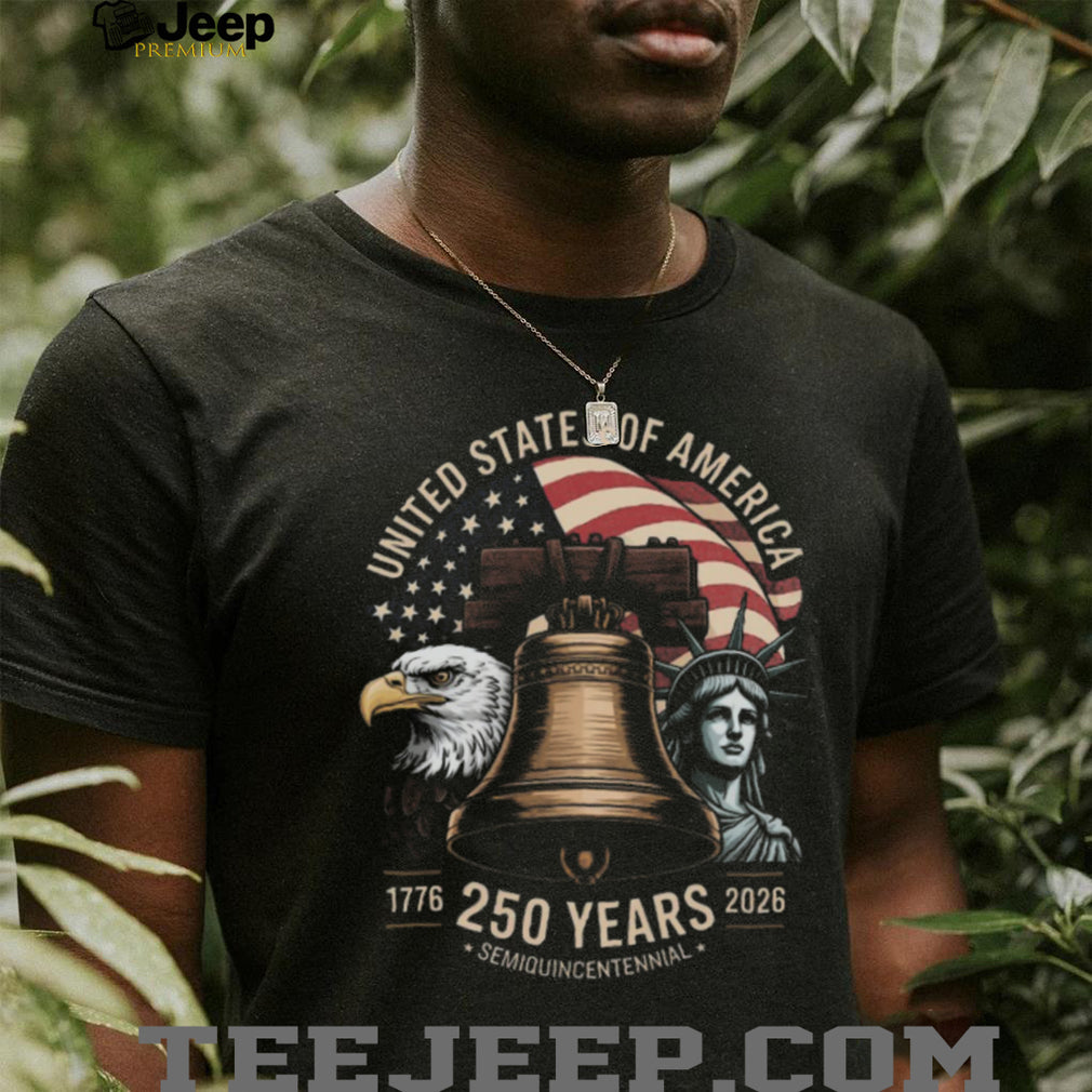 USA 250 Years Semiquincentennial Liberty Bell Patriotic T Shirt
