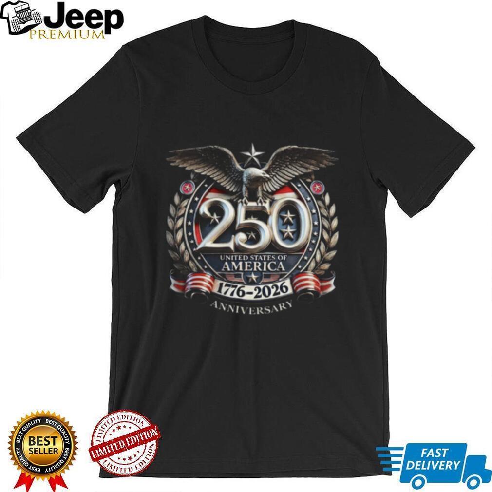 USA 250th Anniversary 1776 2026 American Eagle Patriotic T Shirt