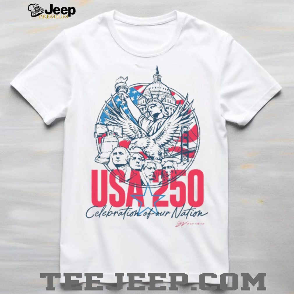 USA 250th Anniversary American Landmark Patriotic Shirt