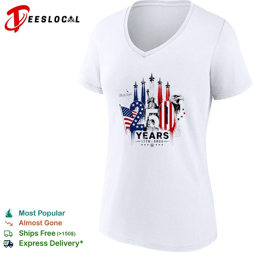 USA 250th anniversary 1776 2026 Statue of Liberty patriotic shirt