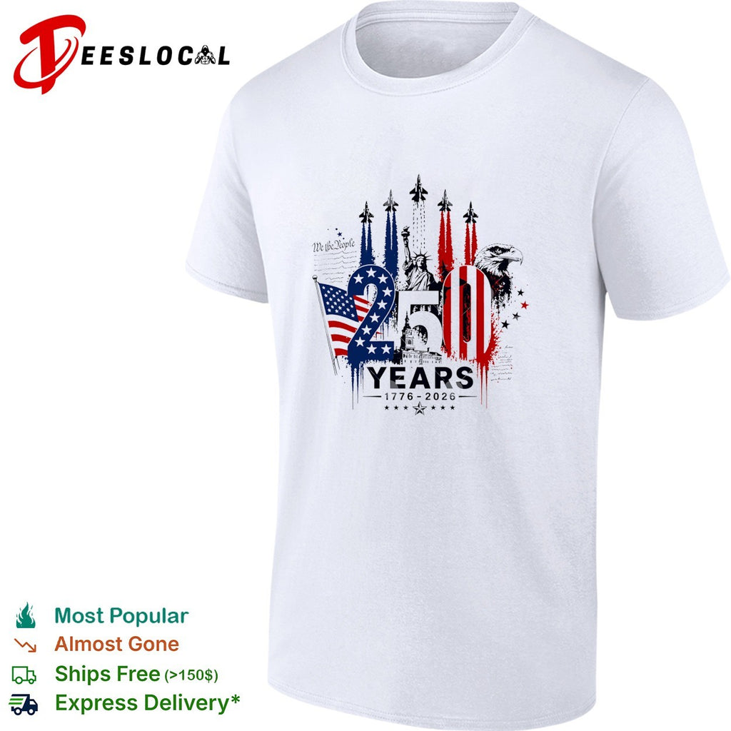 USA 250th anniversary 1776 2026 Statue of Liberty patriotic shirt