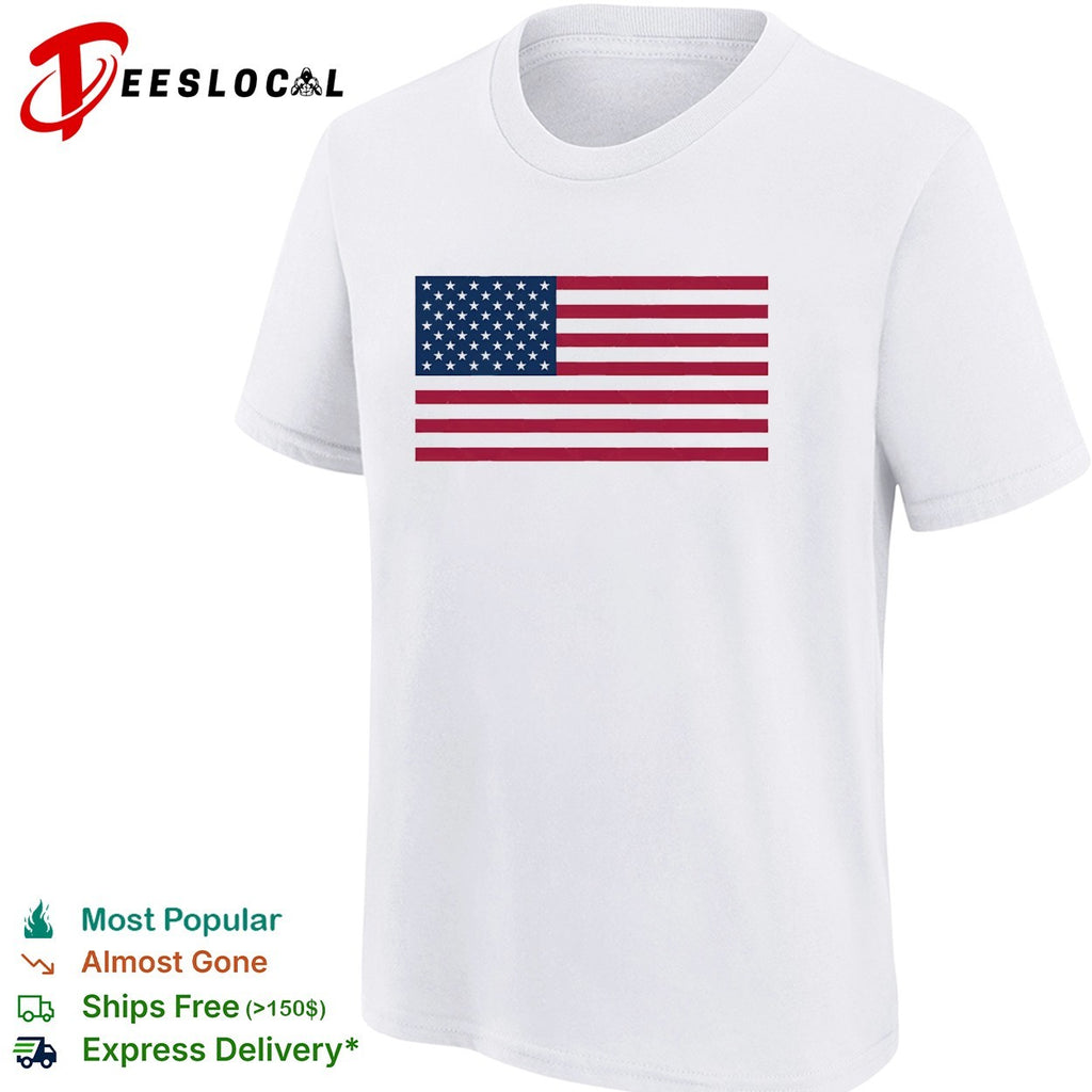 USA American flag stars and stripes classic patriotic shirt