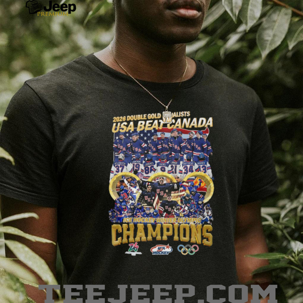 USA Beat Canada 2026 Winter Olympic Hockey Champions T Shirt