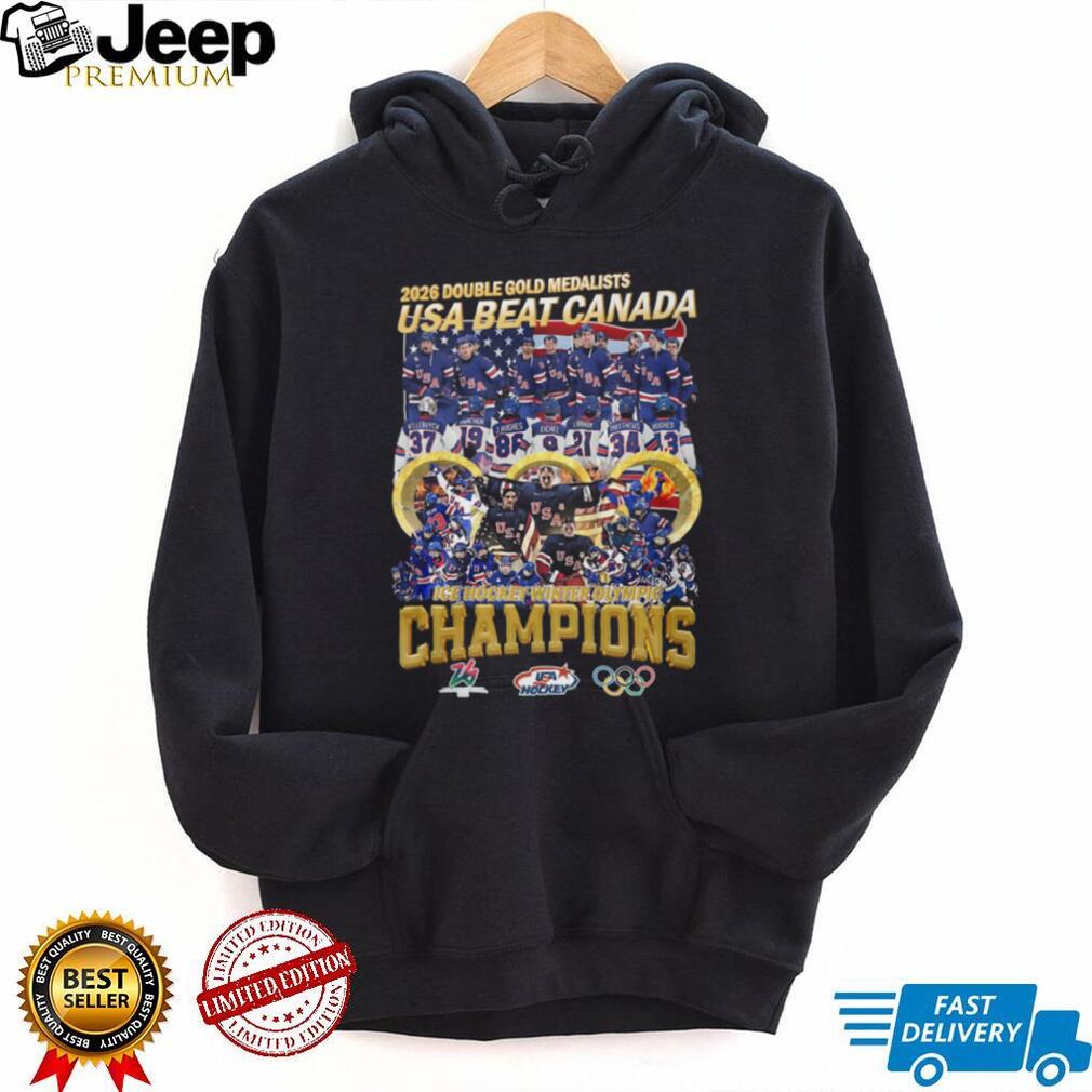 USA Beat Canada 2026 Winter Olympic Hockey Champions T Shirt