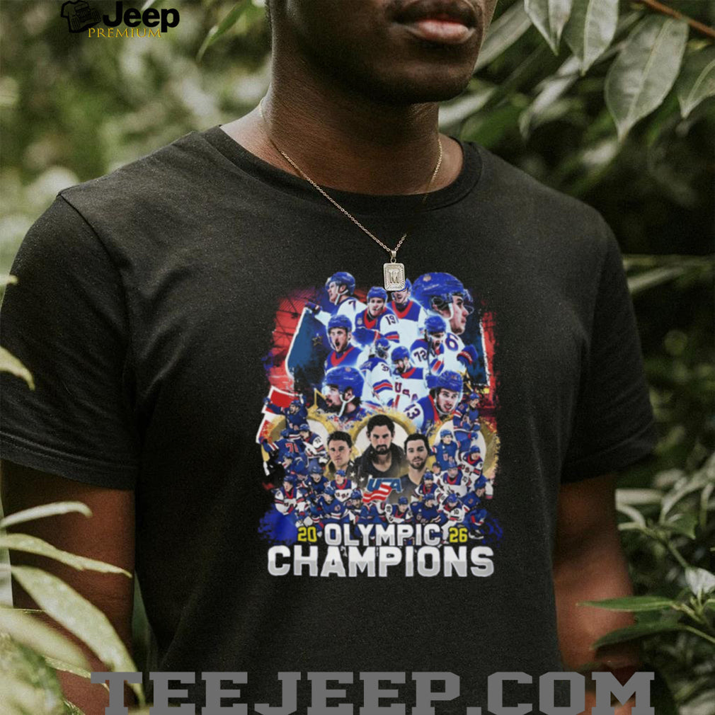 USA Hockey 2026 Olympic Champions Commemorative Team T Shirt