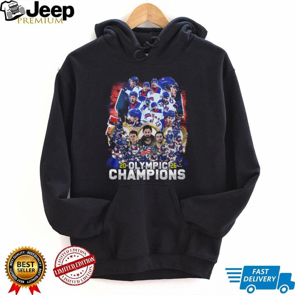 USA Hockey 2026 Olympic Champions Commemorative Team T Shirt