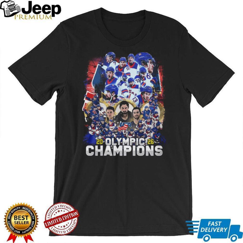 USA Hockey 2026 Olympic Champions Commemorative Team T Shirt