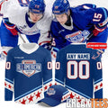 USA Hockey x Chipotle All American Game Hockey Jersey – Blue