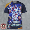USA Men’s Olympic Hockey Team Winter Olympic Milano Cortina 2026 Gold Medal Champions All Over Print Shirt