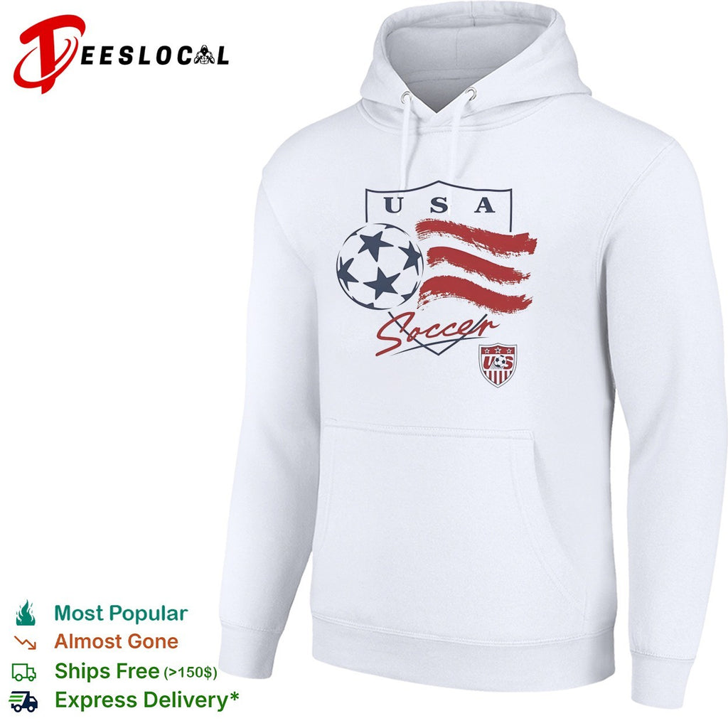 USA Soccer Star Ball and Brush Stroke Shield Logo National Team United States shirt
