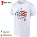 USA Soccer Star Ball and Brush Stroke Shield Logo National Team United States shirt