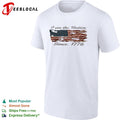 USA patriotic tattered flag I am the nation since 1776 shirt