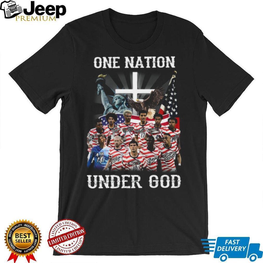 USMNT One Nation Under God USA Soccer Christian Patriotic Fans Men Shirt
