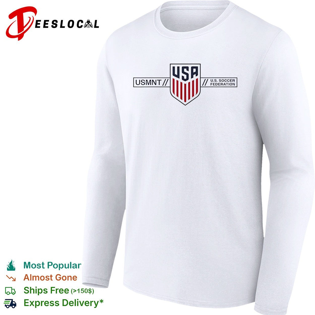 USMNT USA Soccer Federation national team crest bold logo shirt