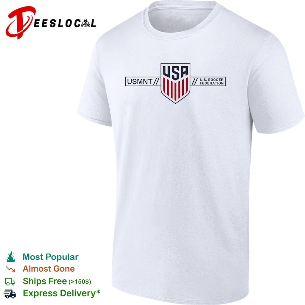 USMNT USA Soccer Federation national team crest bold logo shirt