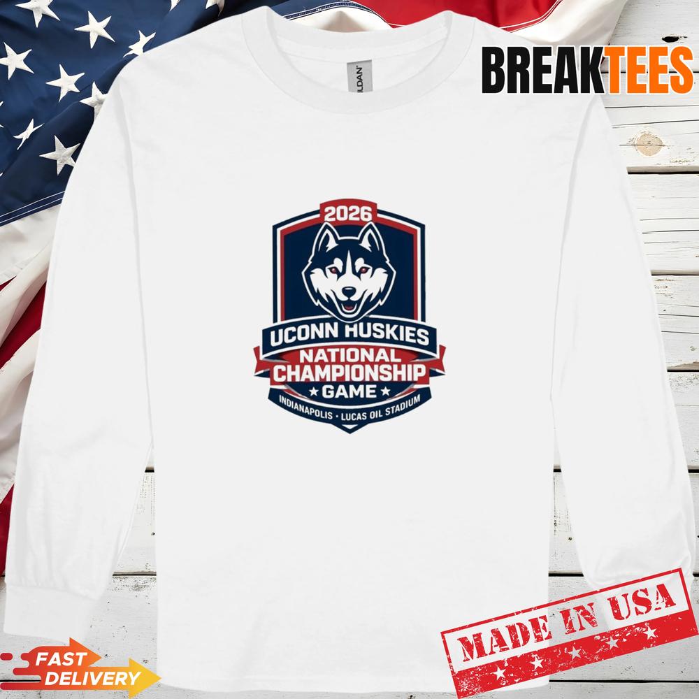 Uconn Huskies National Championship Game 2026 Lucas Oil Stadium T-Shirt
