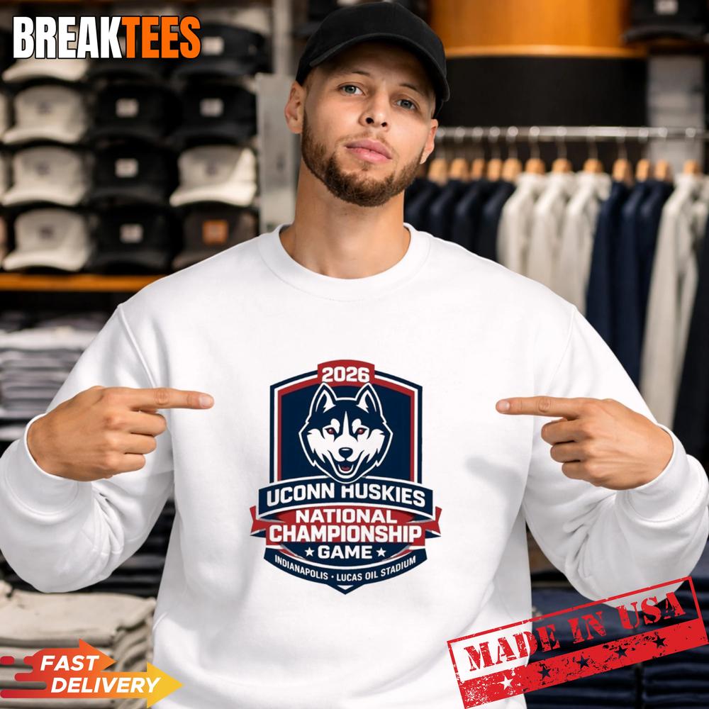 Uconn Huskies National Championship Game 2026 Lucas Oil Stadium T-Shirt
