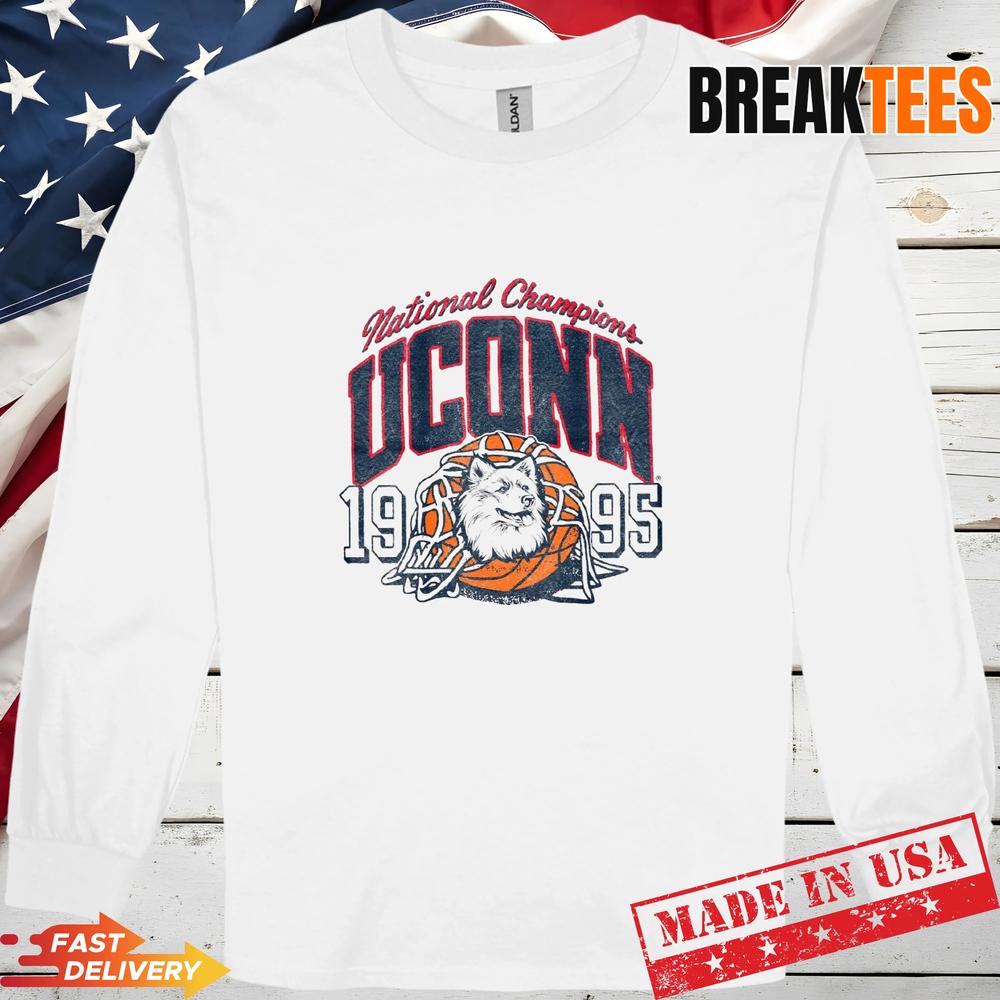 Uconn Vintage 1995 Basketball Champions T-shirt