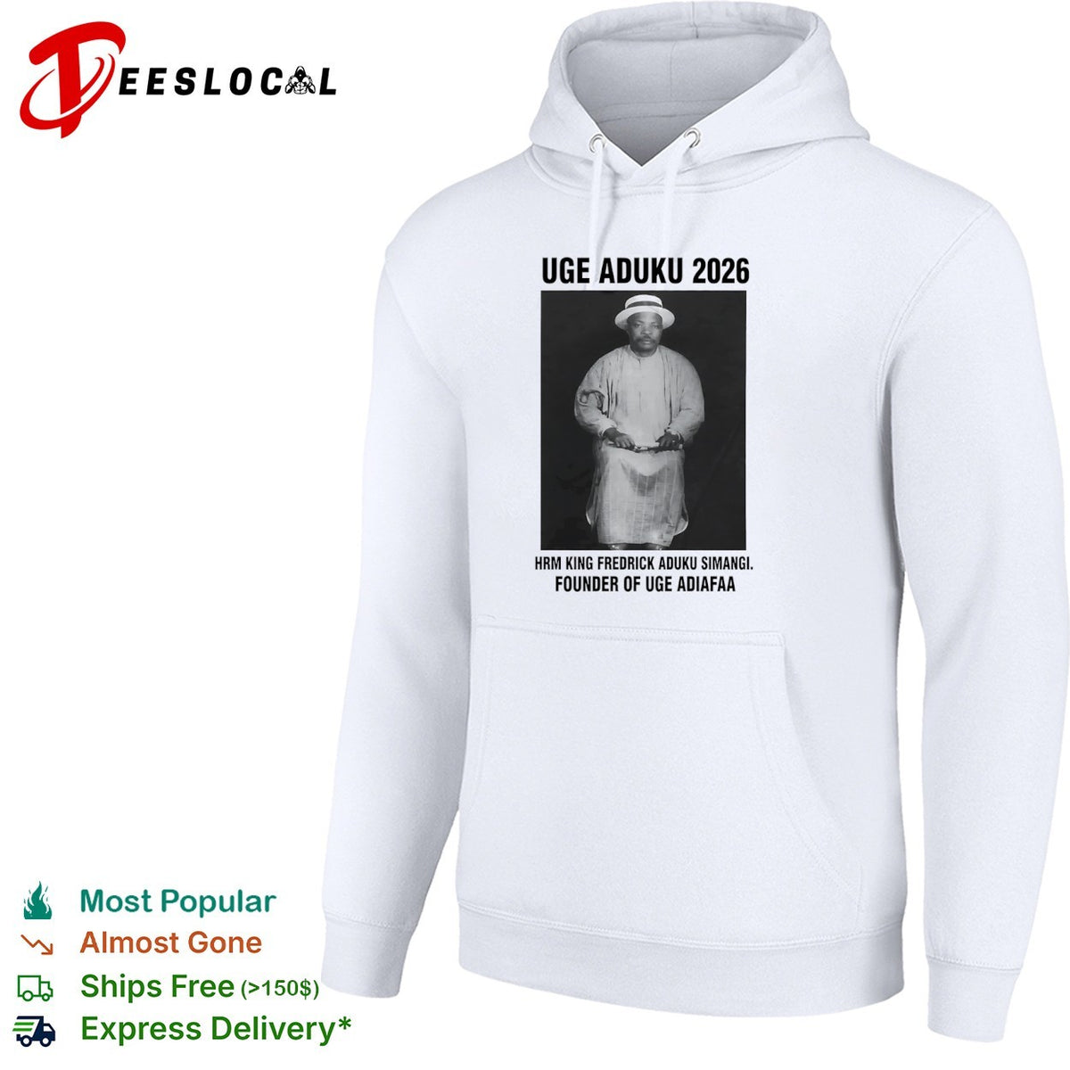 Uge Aduku 2026 Hrm King Fredrick Aduku Simangi Founder of Uge Adiafaa shirt