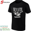 Heaven yeah ridin with Jesus cowboy western rodeo faith religious graphic shirt