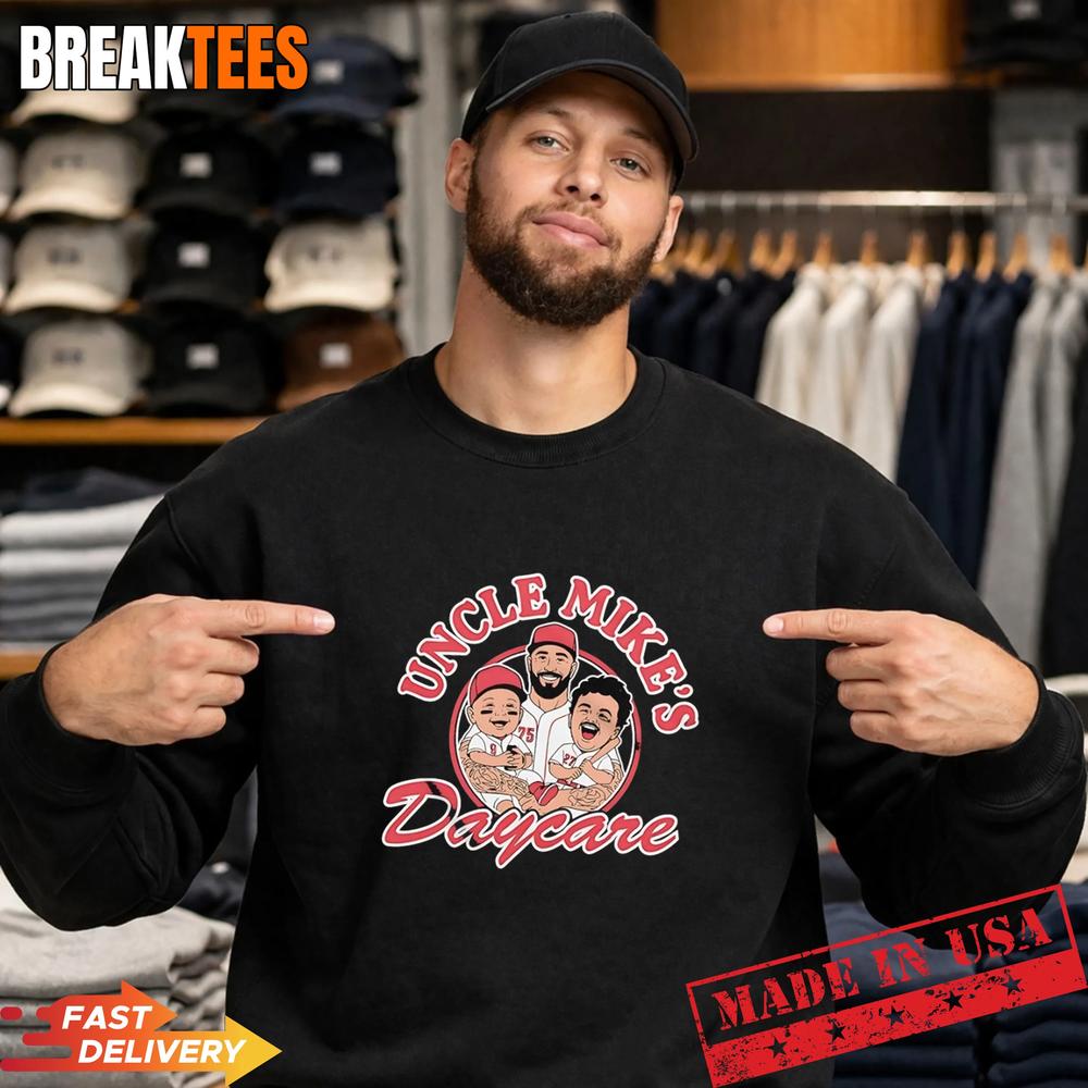 Uncle Mike’s Daycare Phillies Daycare MLB Caricature T-Shirt