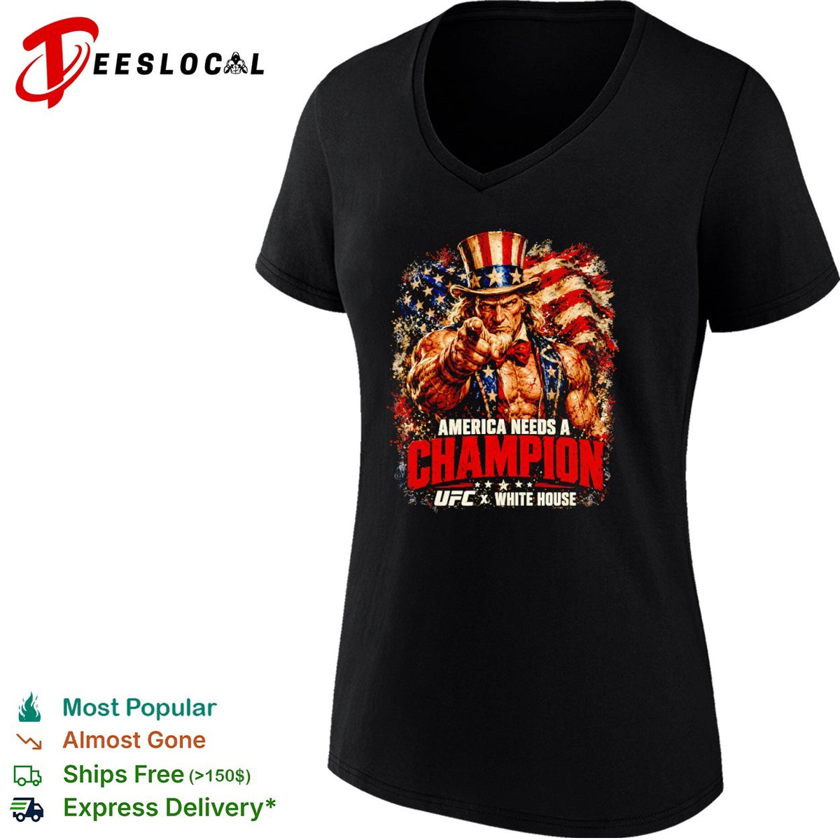 Uncle Sam America Needs a Champion UFC x White House shirt