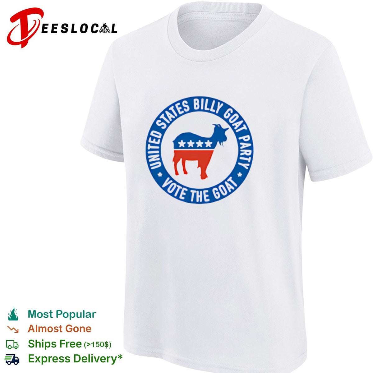 United States Billy Goat Party Vote the Goat American Politics Satire shirt