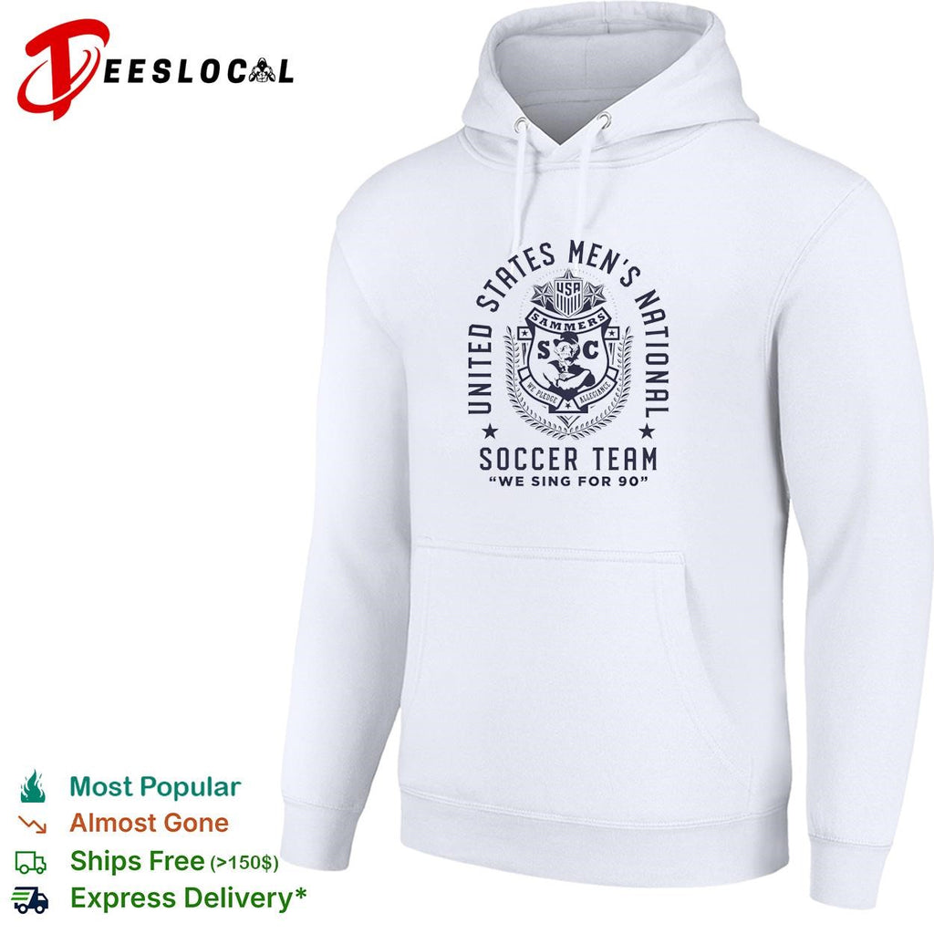 United States Men’s National Soccer Team Sammers we sing for 90 shirt