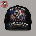 United States Of America USA 250 Anniversary 1776 2026 American Flag Semiquincentennial George Washington Cap Hat Snapback