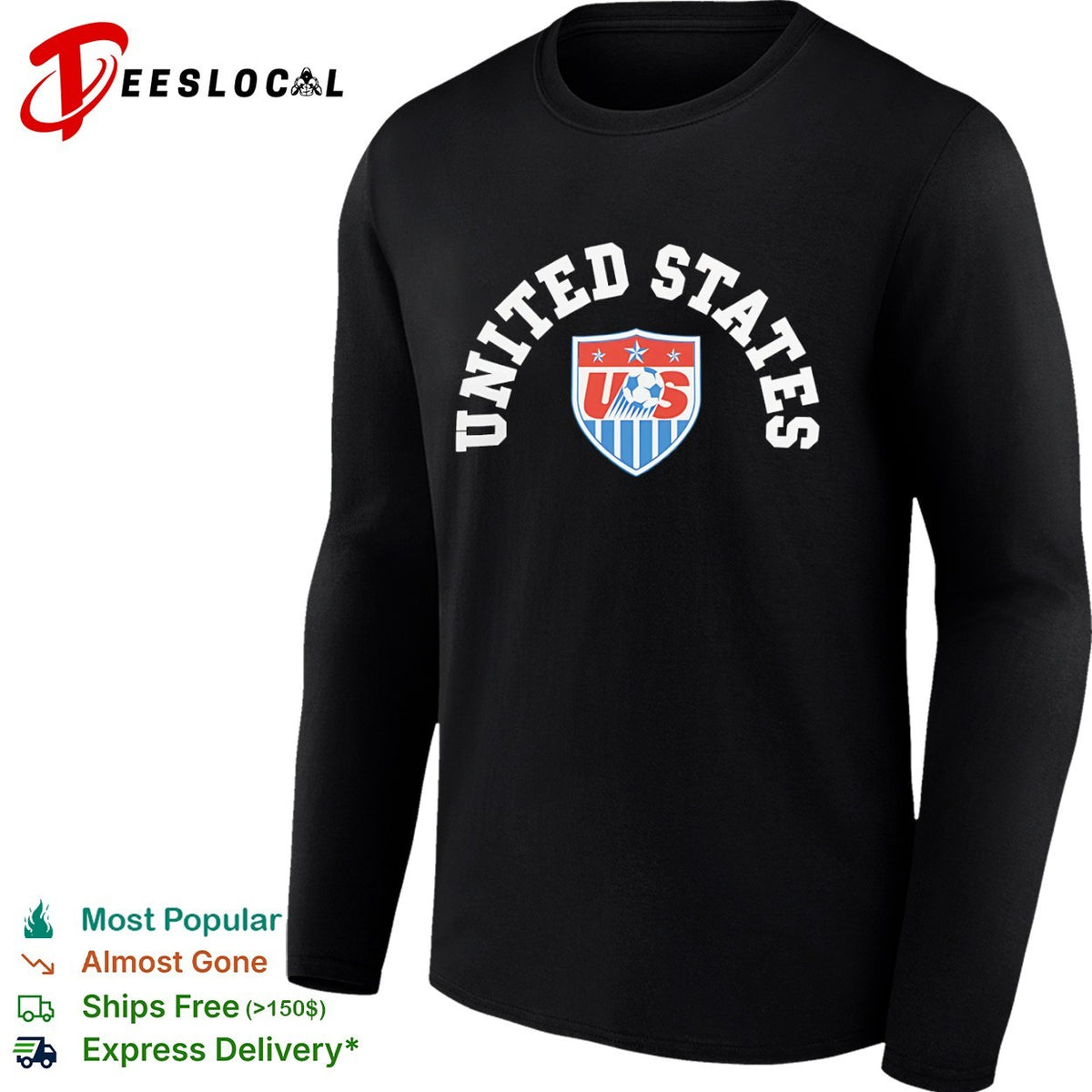 United States Soccer Federation National Team Emblem Logo shirt