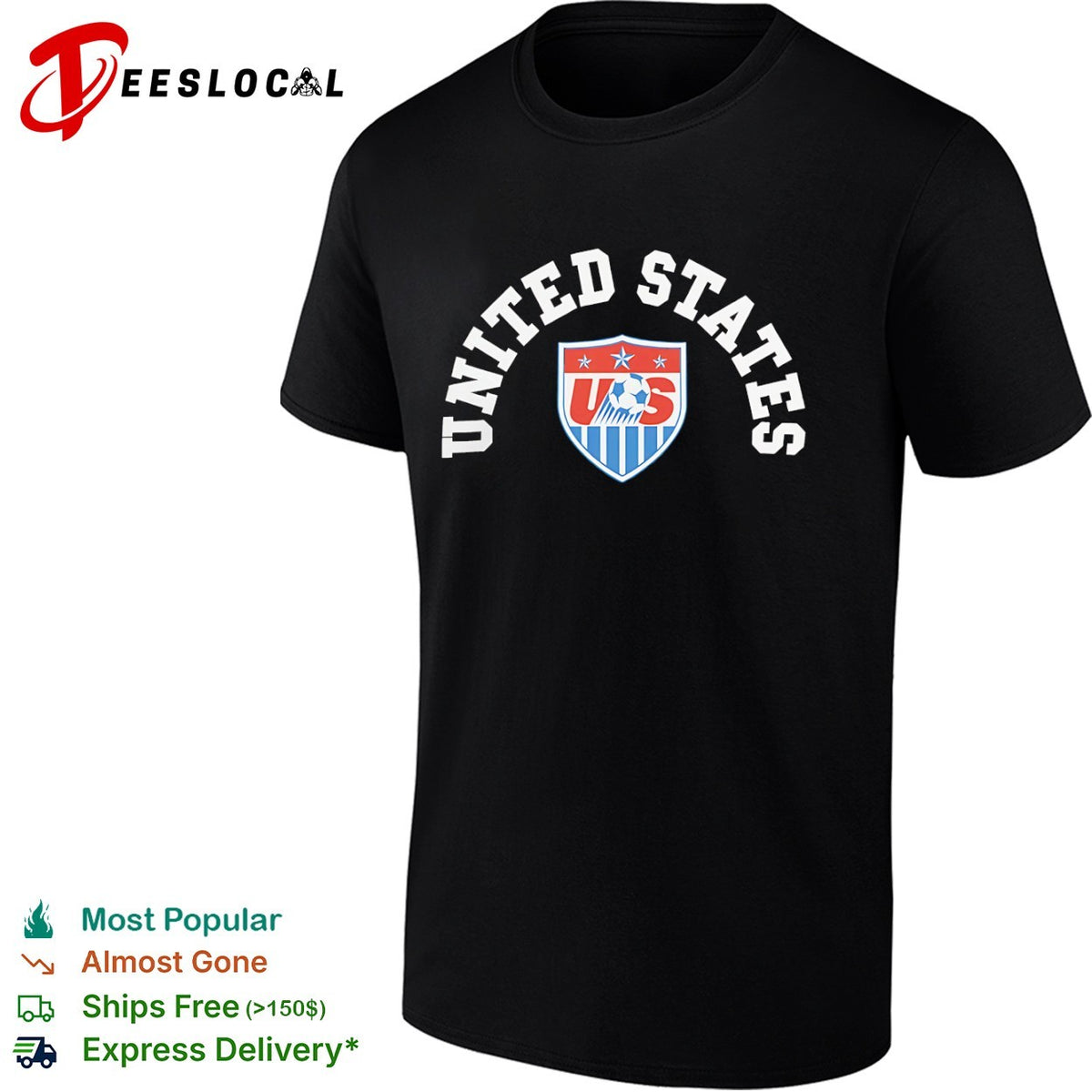United States Soccer Federation National Team Emblem Logo shirt