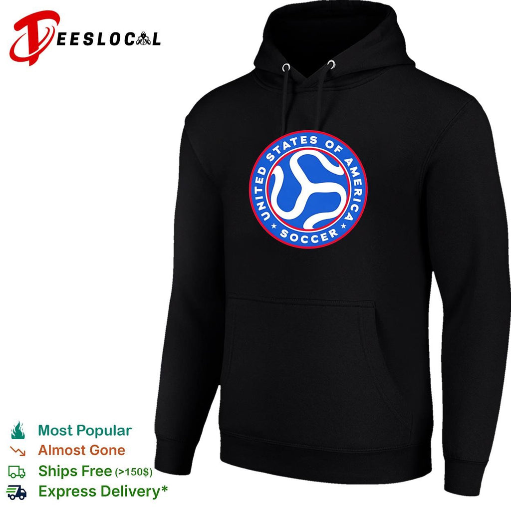United States of America Soccer badge logo crest circle blue shirt