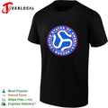 United States of America Soccer badge logo crest circle blue shirt