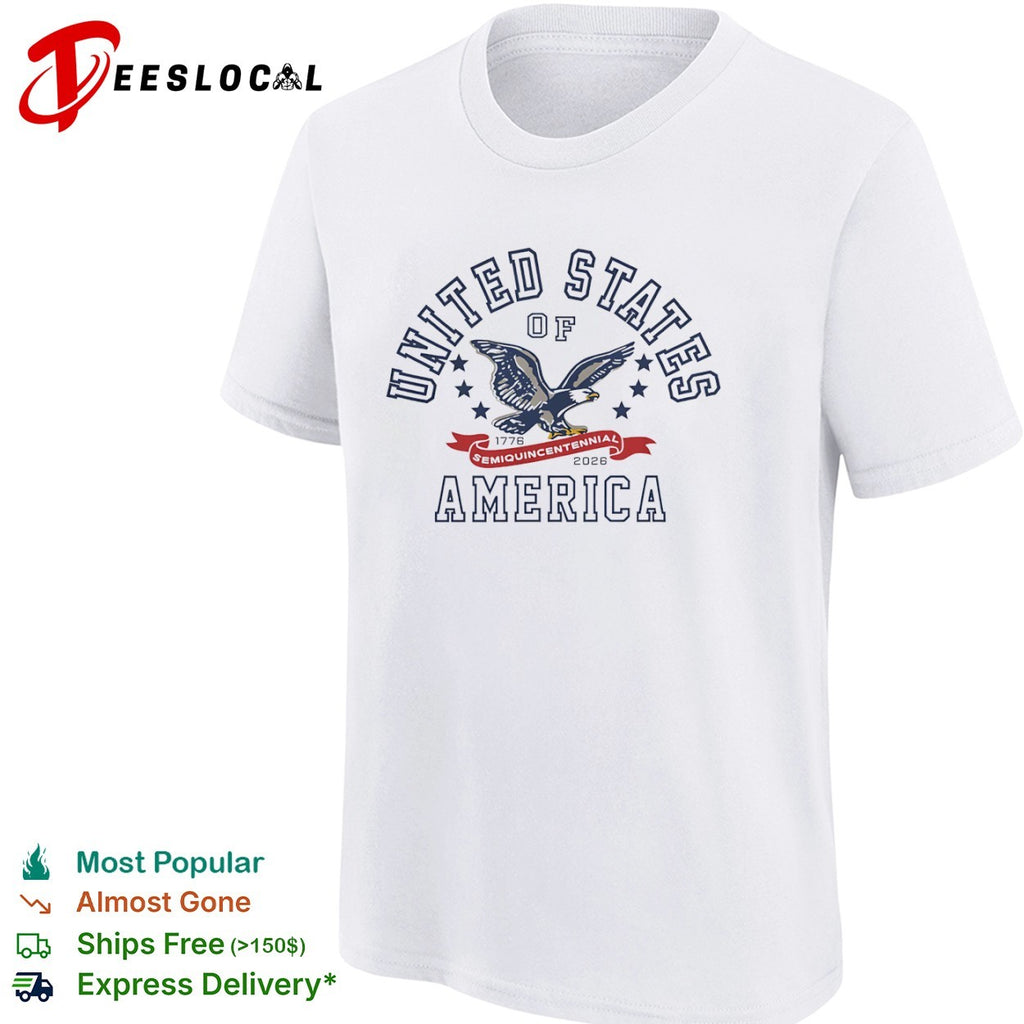 United States of America flying eagle 1776 semiquincentennial 2026 shirt
