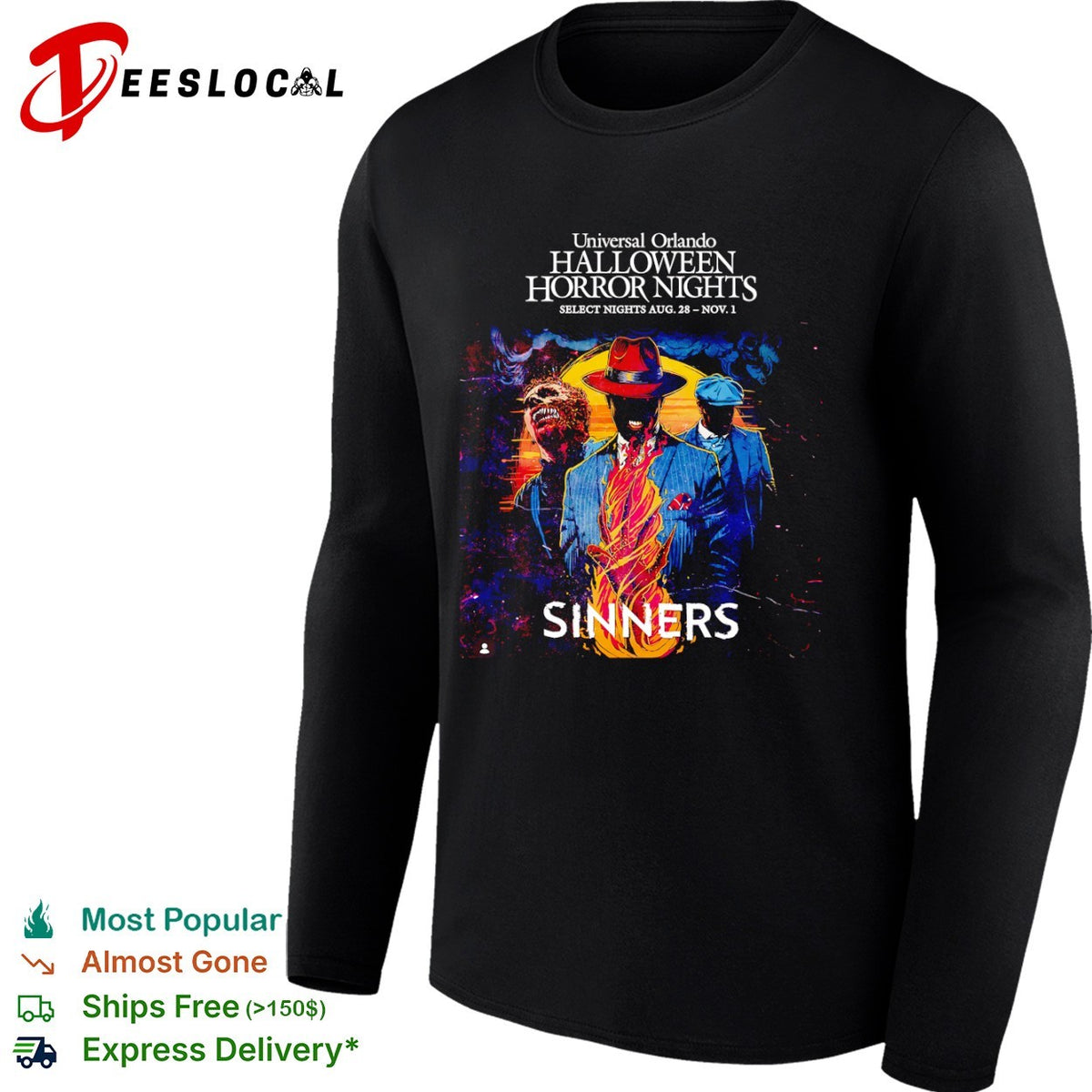 Universal Orlando Halloween Horror Nights Sinners Select Nights shirt