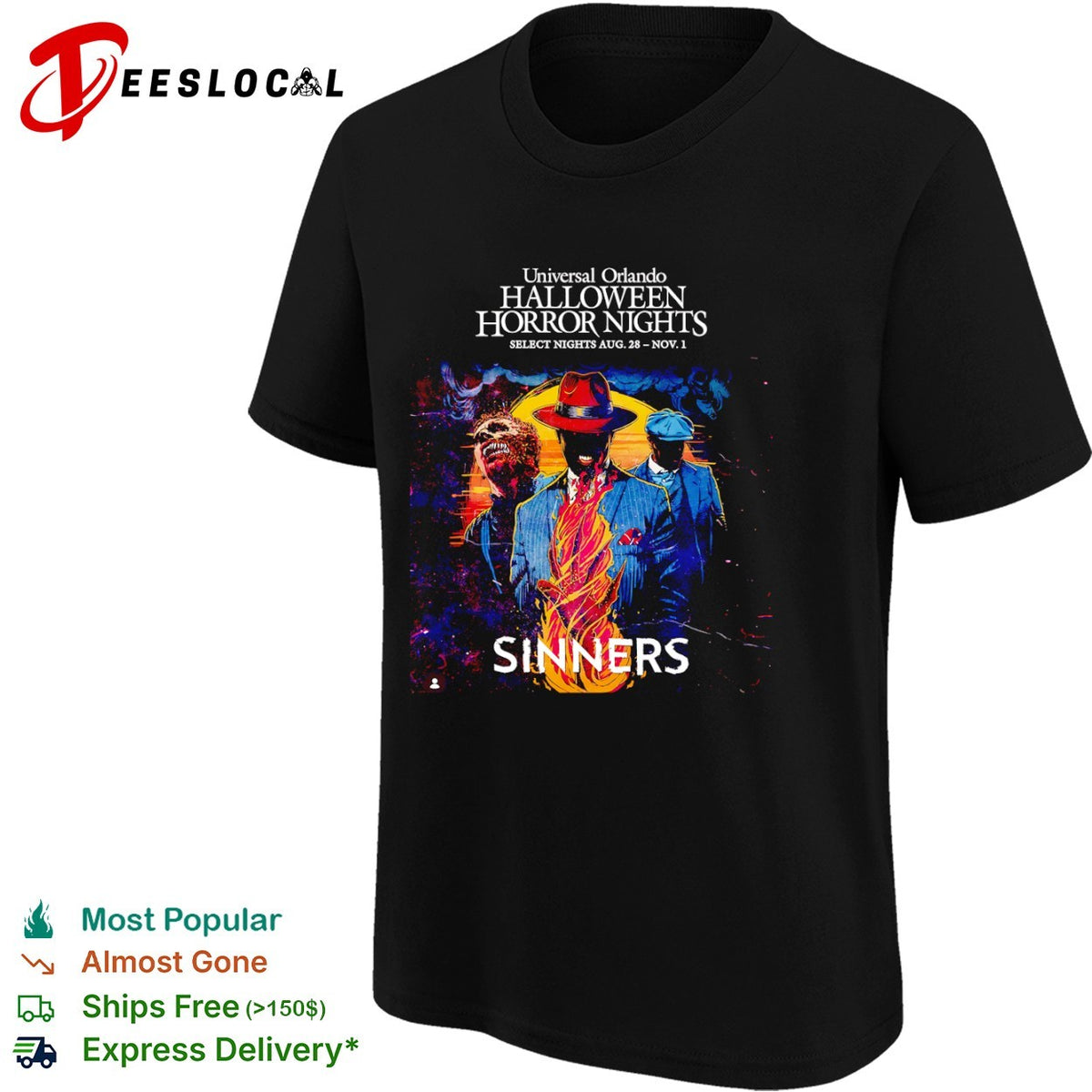 Universal Orlando Halloween Horror Nights Sinners Select Nights shirt