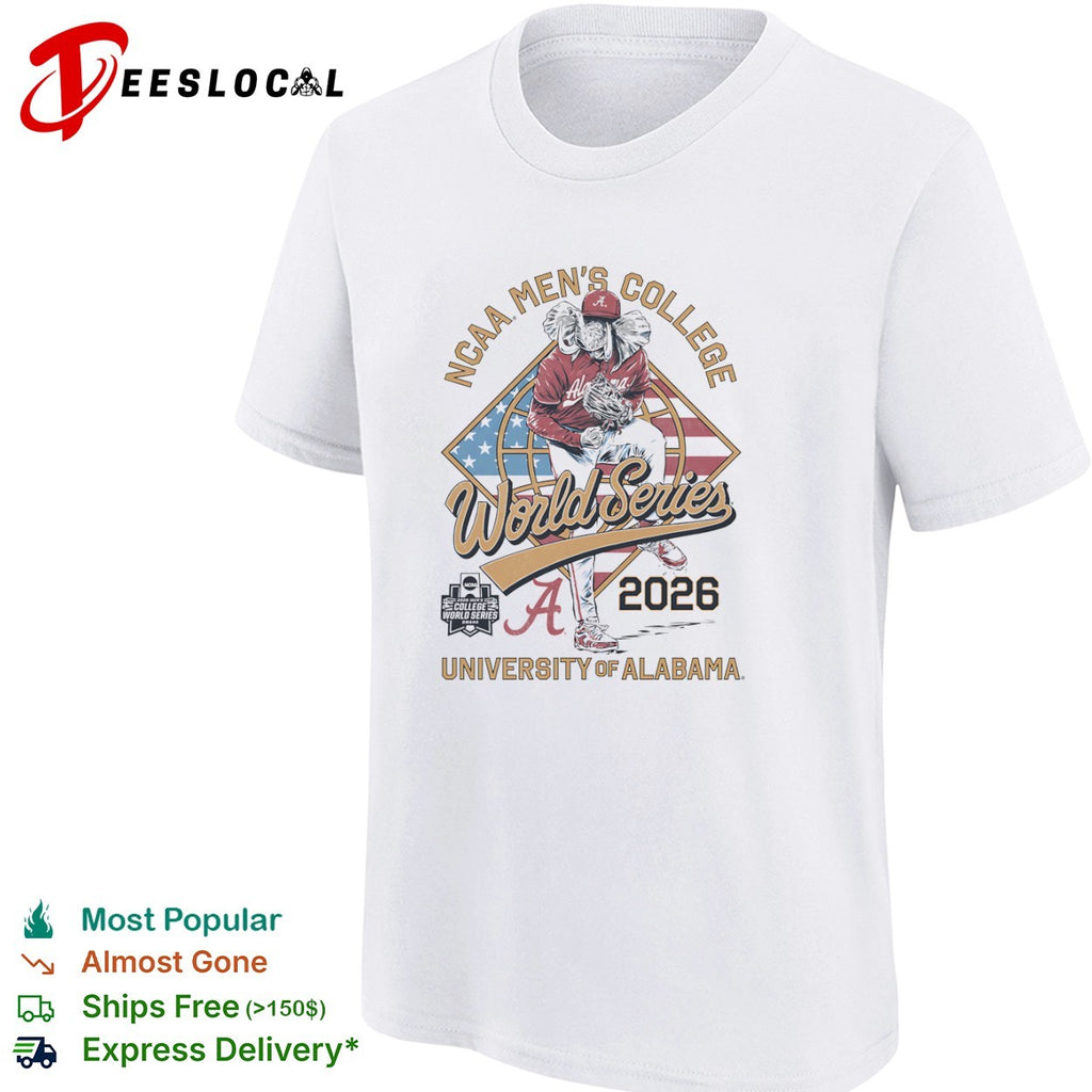 University of Alabama NCAA Men’s College World Series 2026 shirt