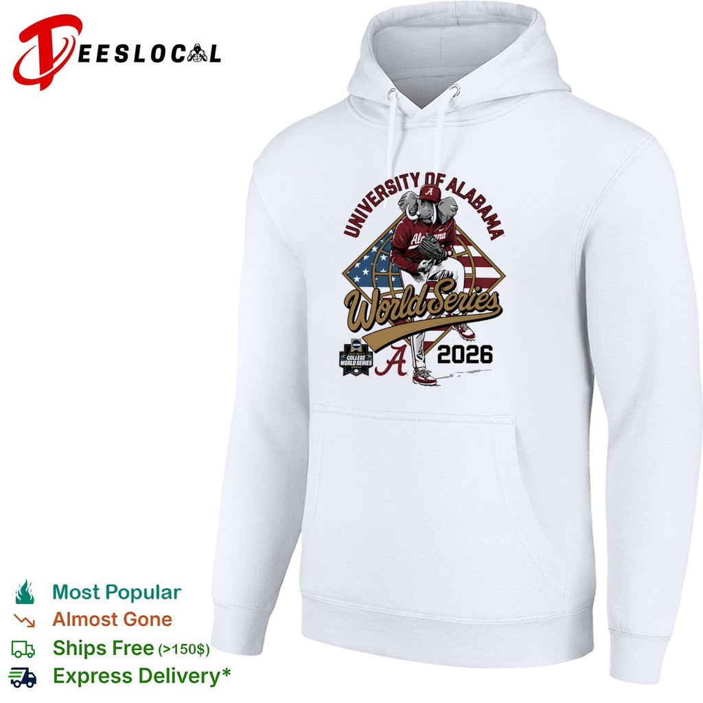 University of Alabama World Series 2026 Big Al Mascot NCAA College Baseball shirt