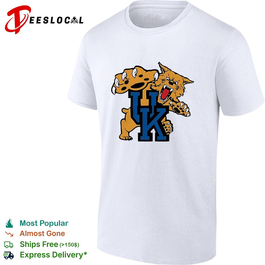 University of Kentucky Wildcats UK Logo Mascot Sports Team Fan shirt