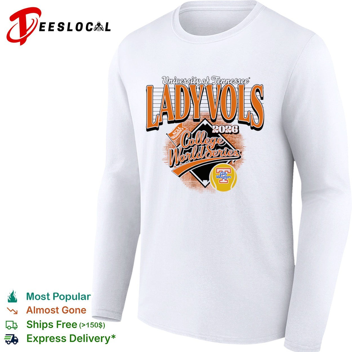 University of Tennessee Lady Vols 2026 NCAA College World Series Softball shirt