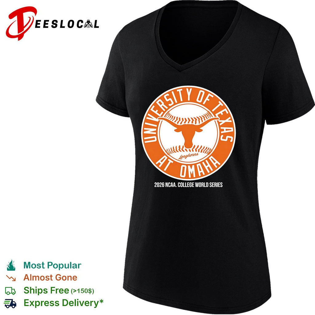 University of Texas at Omaha 2026 NCAA College World Series Longhorns Baseball shirt