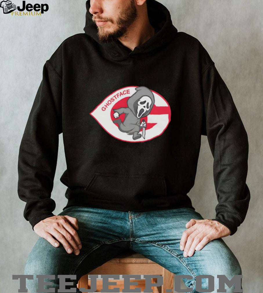 Ghostface Scream Slasher Georgia Bulldogs Mashup T Shirt