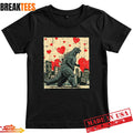 Valentines Day Kaiju Japanese Monster Hearts T-Shirt