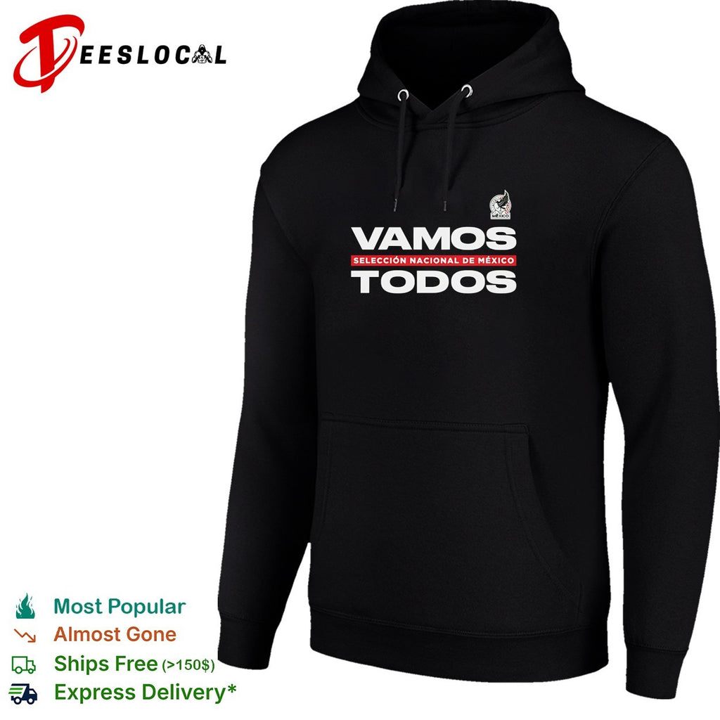 Vamos todos Mexico Seleccion Nacional black red bold shirt