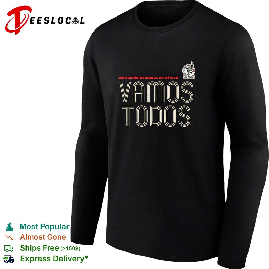 Vamos todos Mexico Seleccion Nacional dark minimal shirt